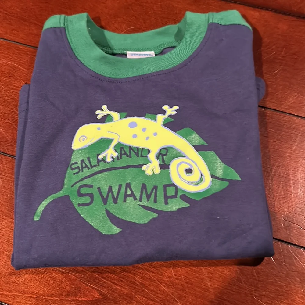 NWT Gymboree Frog Pond salamander swamp double sleeve Long Sleeve Shirt 2T